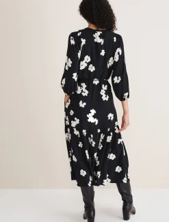 Ava Geo Print Midaxi Dress