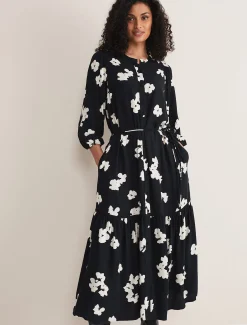 Ava Geo Print Midaxi Dress