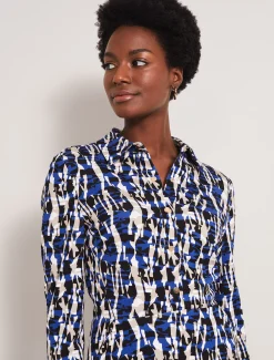 Avaline Abstract Print Dress