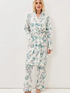 Avarie Chinoiserie Print Robe