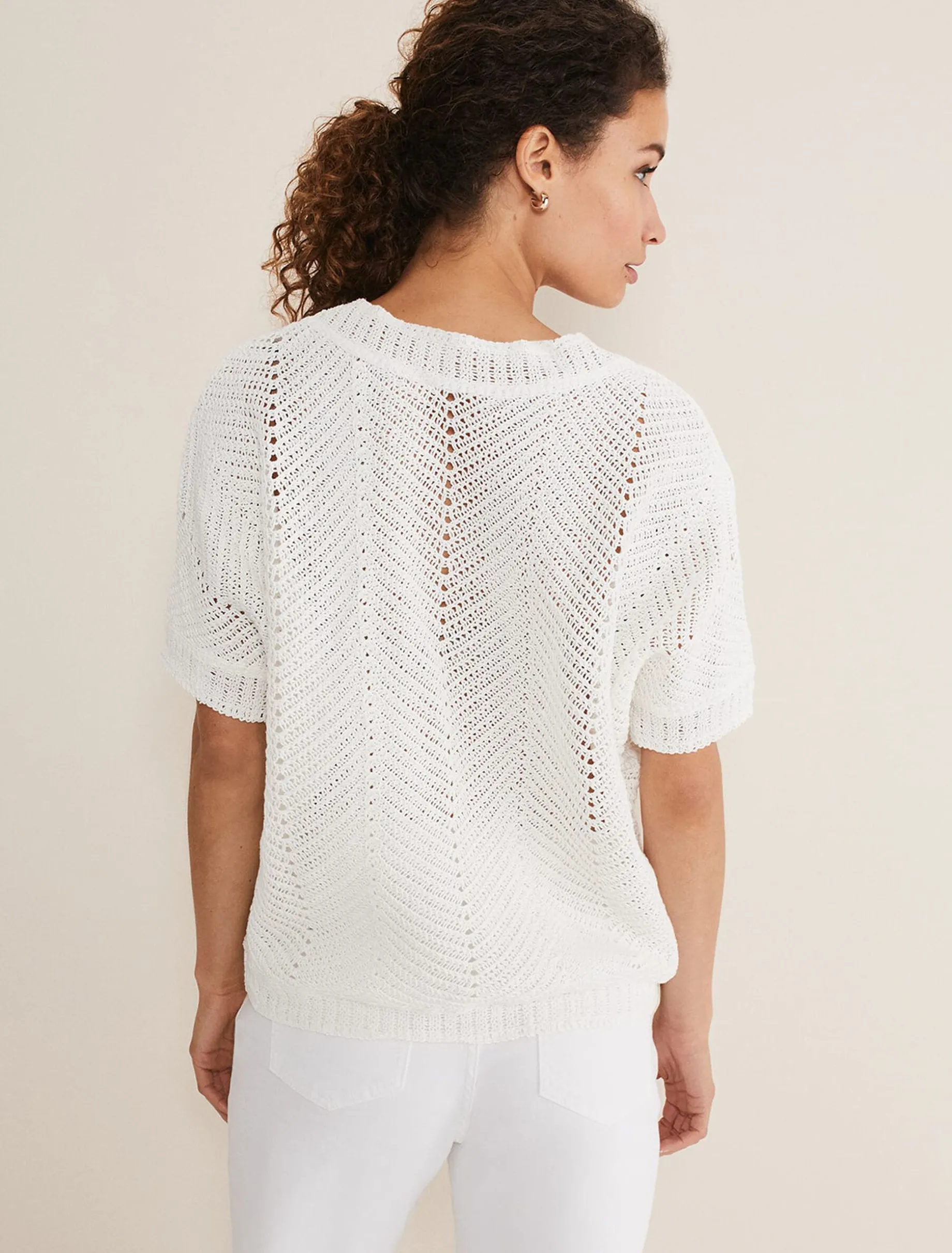 Avas Crochet Knit Top