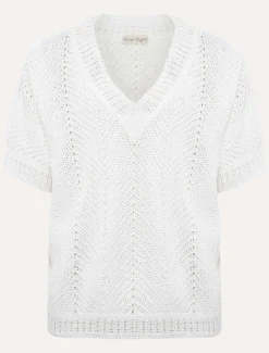 Avas Crochet Knit Top