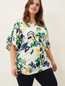 Avery Abstract Print Top