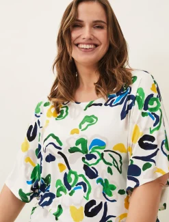 Avery Abstract Print Top