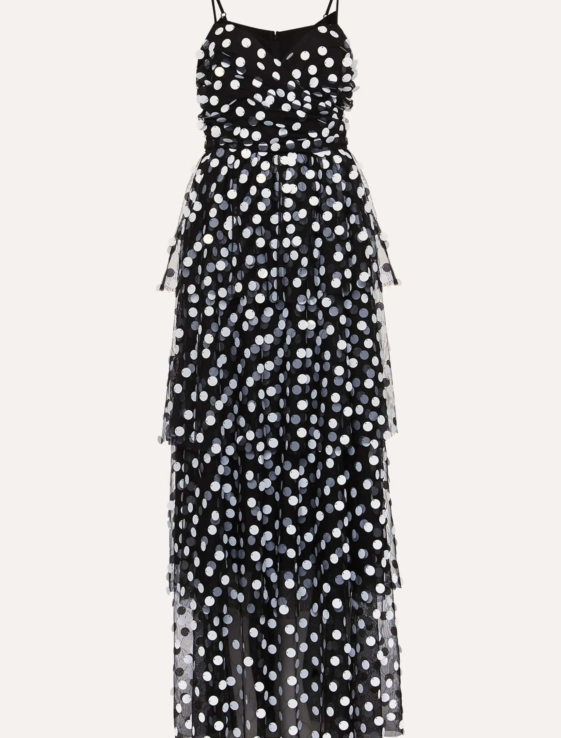 Avianna Polka Dot Tulle Maxi Dress