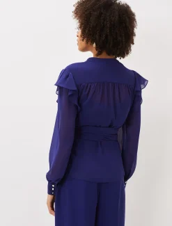Avril Frill Wrap Co Ord Top
