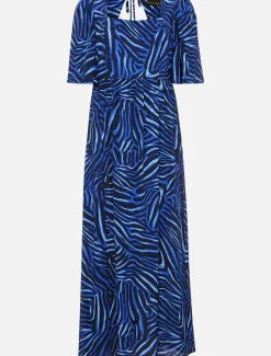 Ayesha Zebra Print Midi Dress