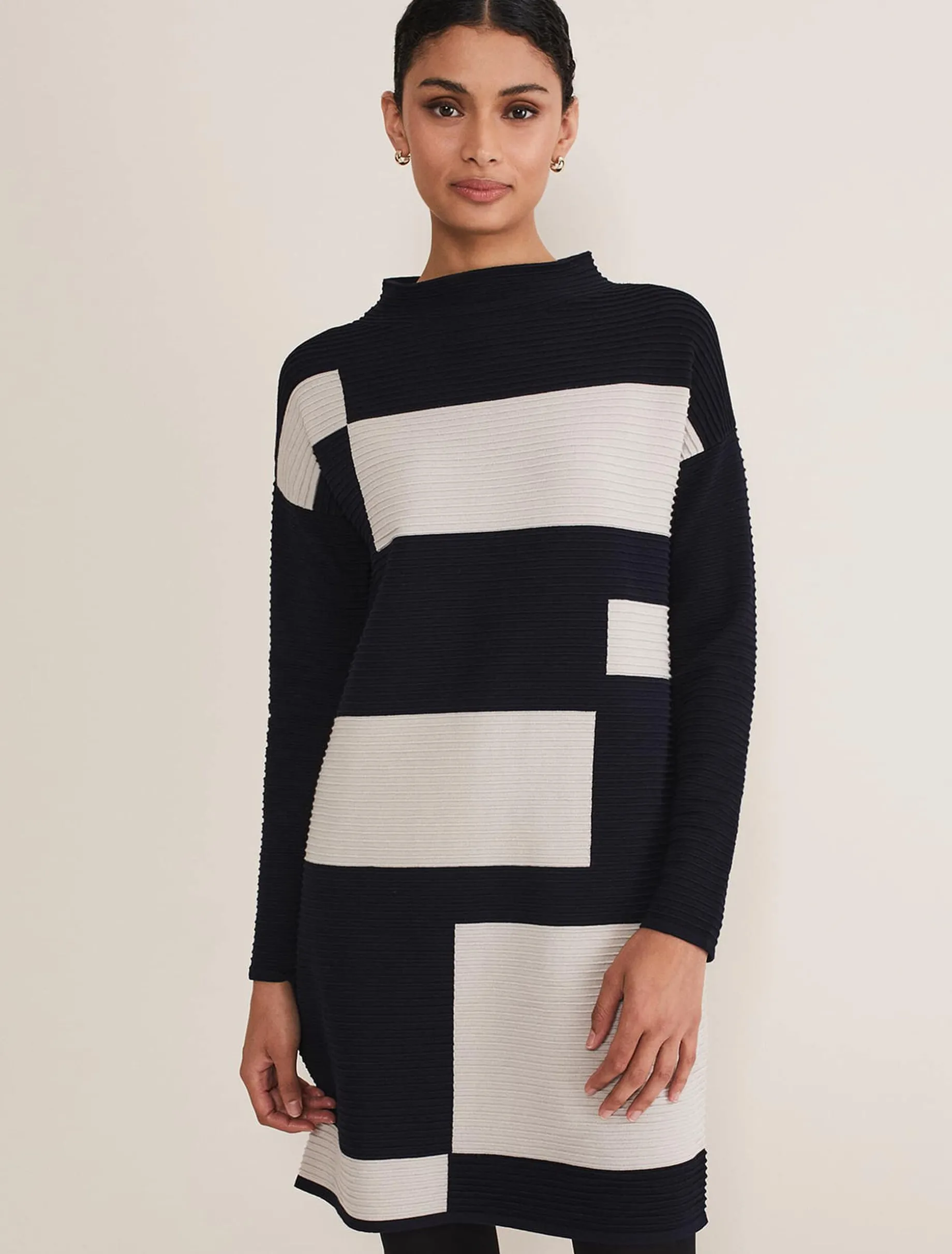 Azera Colour Block Knit Dress