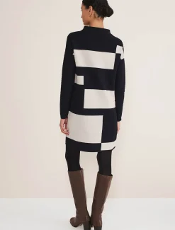 Azera Colour Block Knit Dress