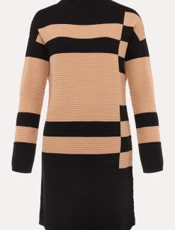 Azera Colourblock Textured Knit Dress
