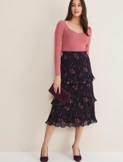 Azura Sweetheart Neck Knit Top