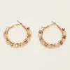 Beaded Hoop Earrings