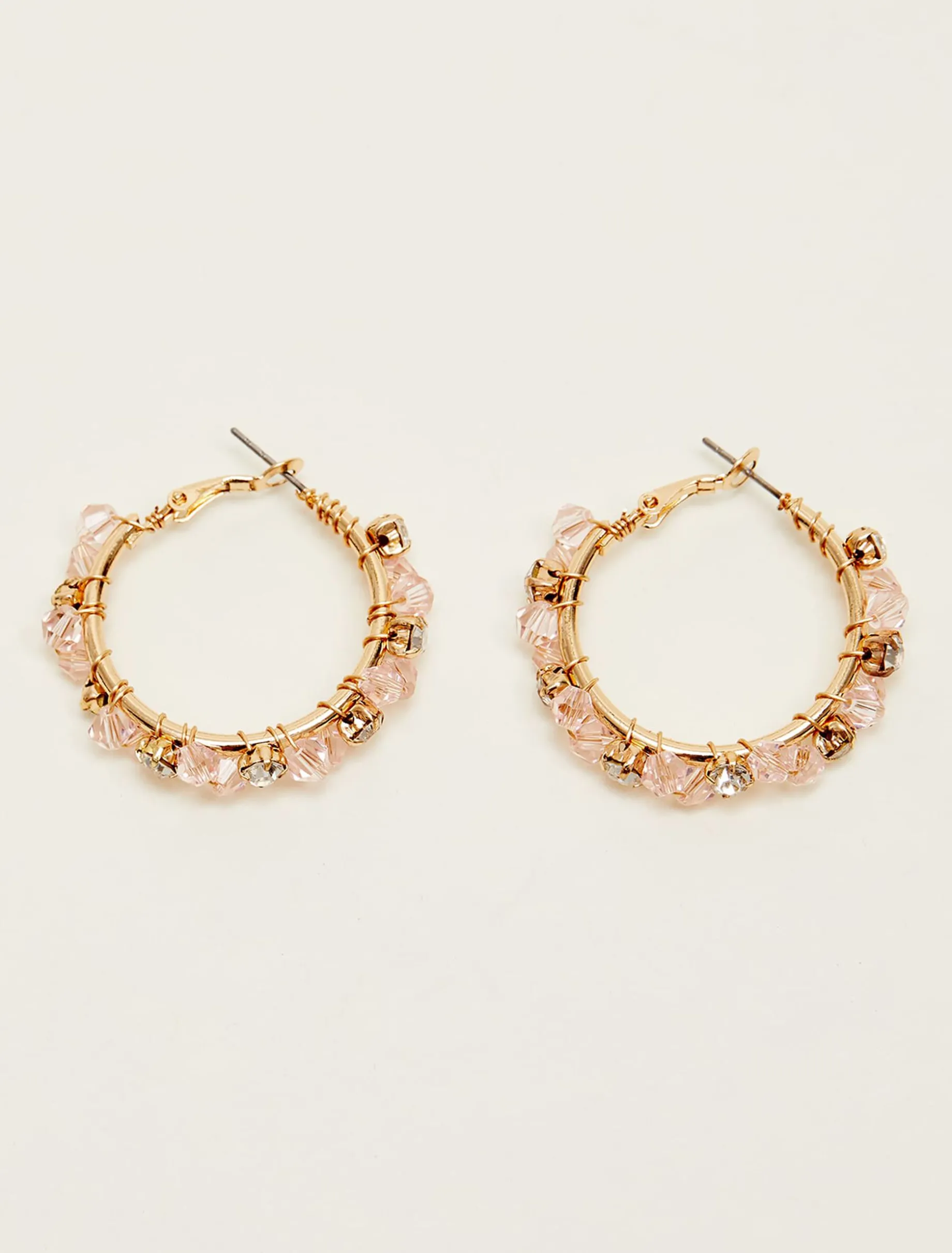 Beaded Hoop Earrings