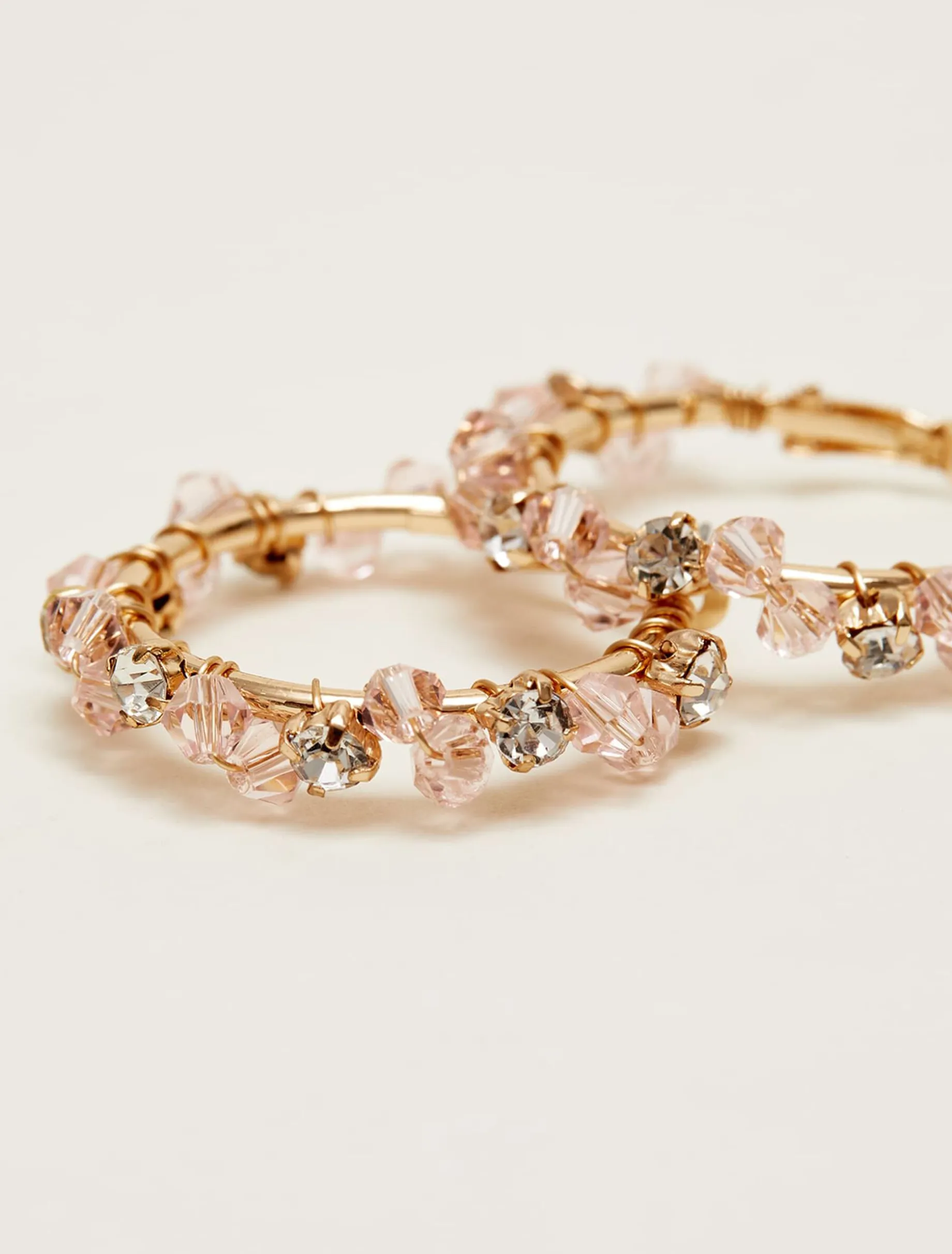Beaded Hoop Earrings