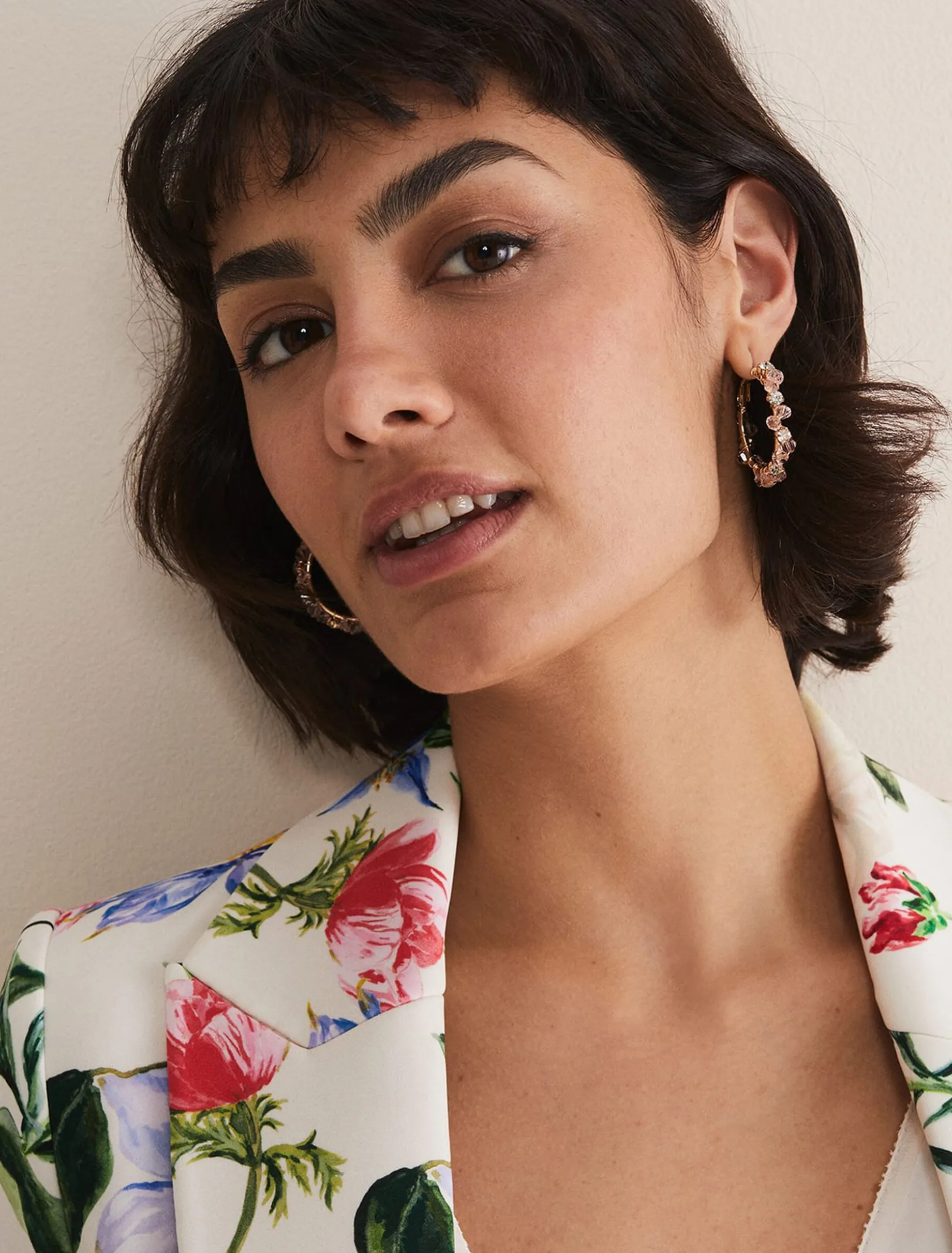 Beaded Hoop Earrings