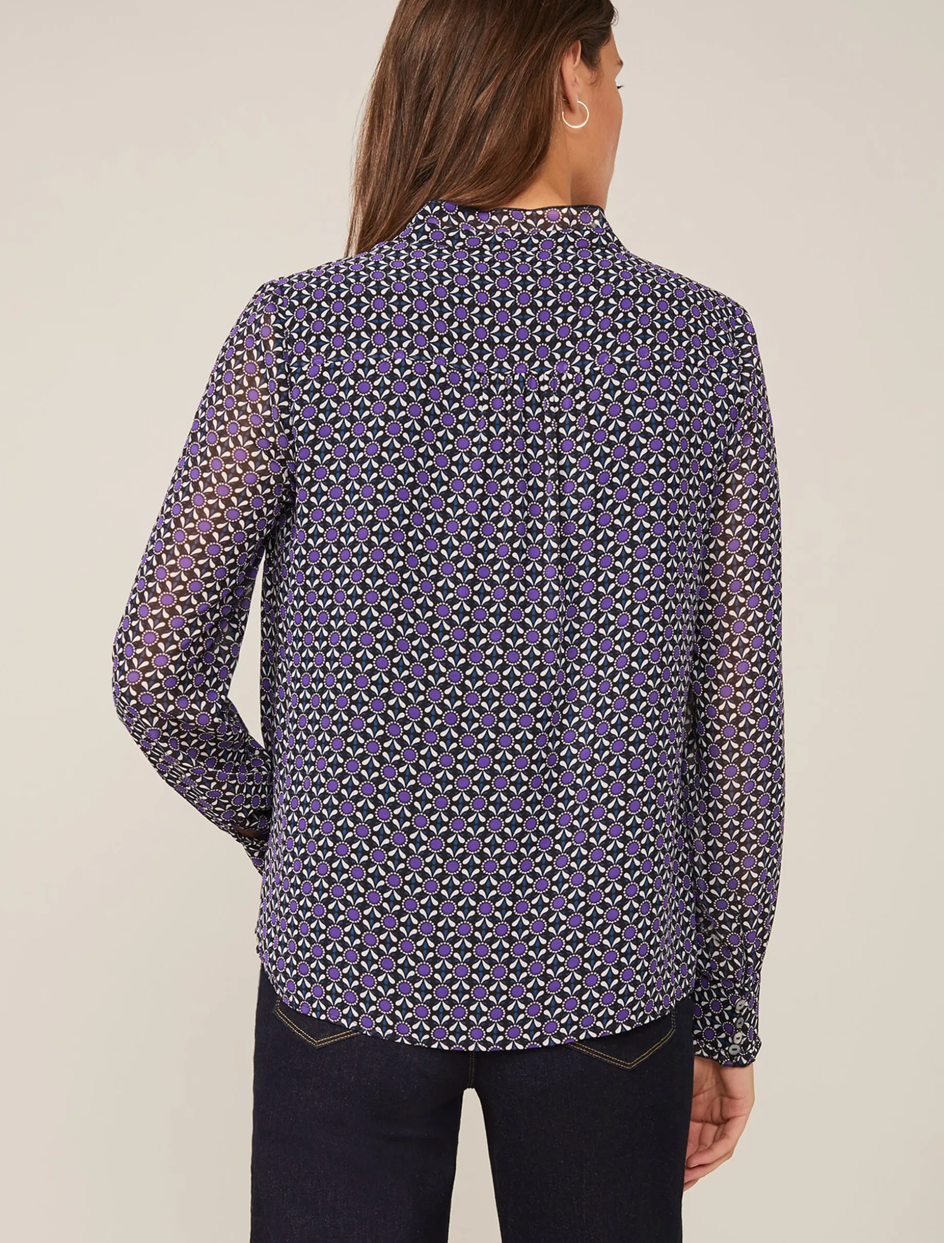 Beatrice Geo Print Blouse