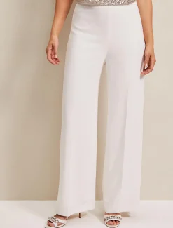 Beatriz Satin Wide Leg Bridal Trousers