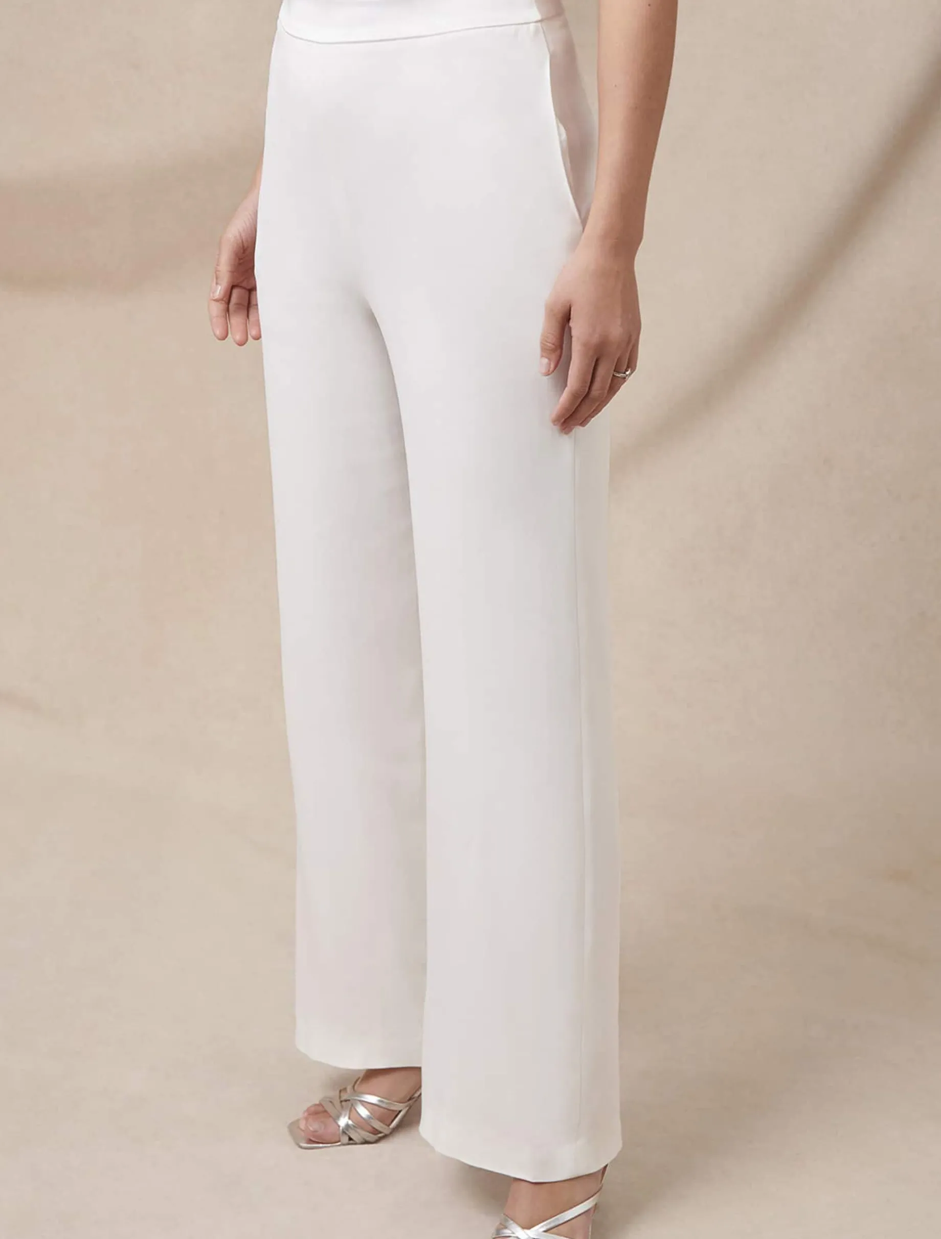 Beatriz Satin Wide Leg Bridal Trousers