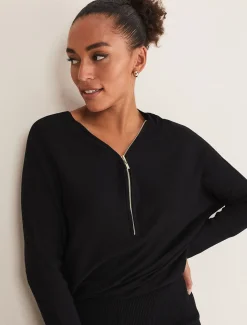 Becca Zip Neck Detail Dress