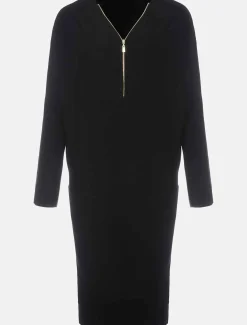 Becca Zip Neck Detail Dress
