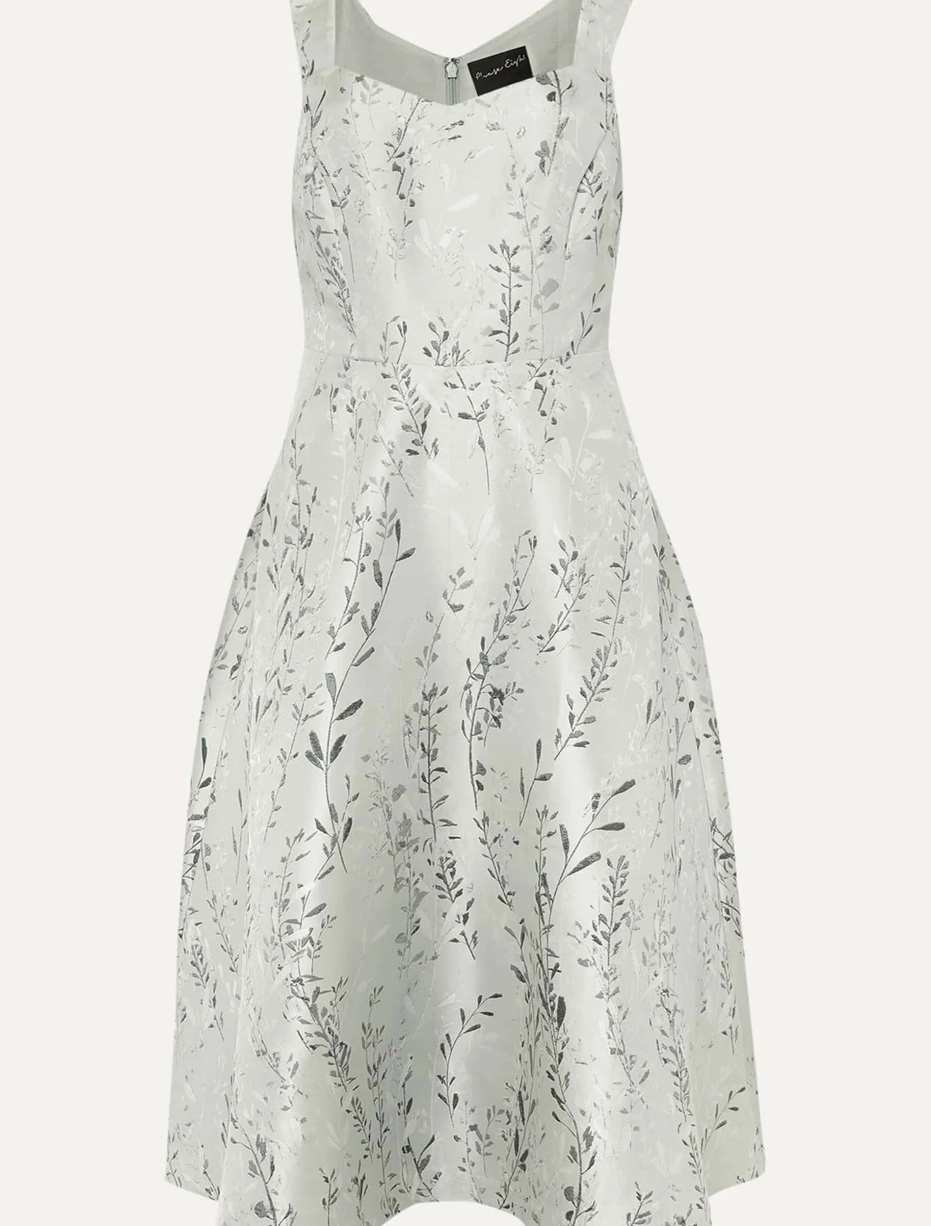 Becka Floral Jacquard Fit And Flare Dress