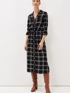 Bernadette Check Midi Dress