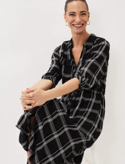 Bernadette Check Midi Dress