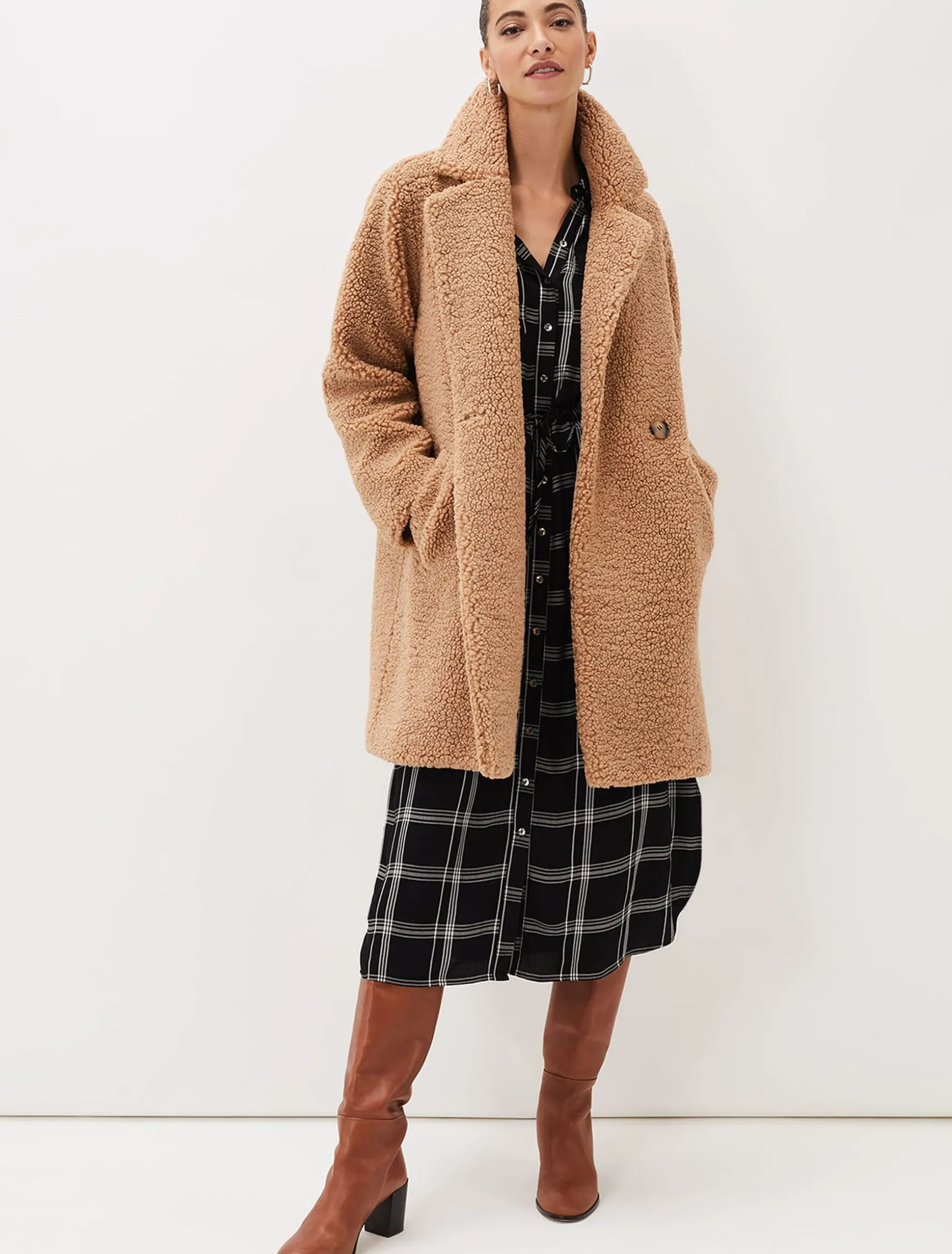 Bernadette Check Midi Dress