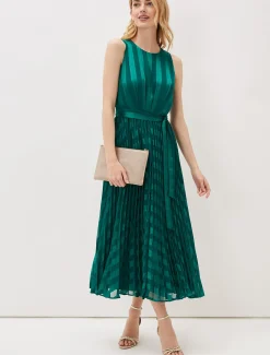 Beverley Stripe Jacquard Midaxi Dress