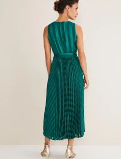 Beverley Stripe Jacquard Midaxi Dress