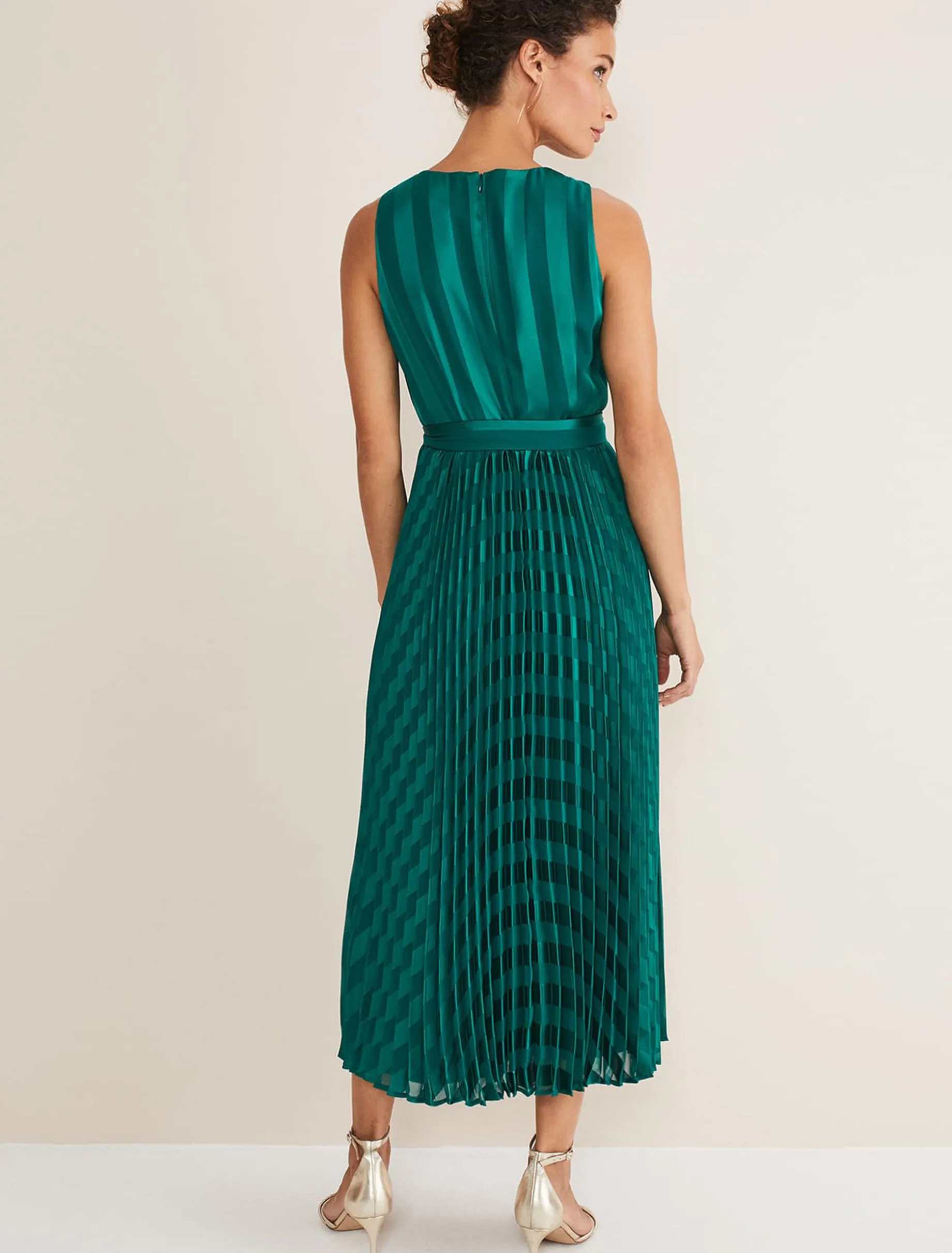 Beverley Stripe Jacquard Midaxi Dress