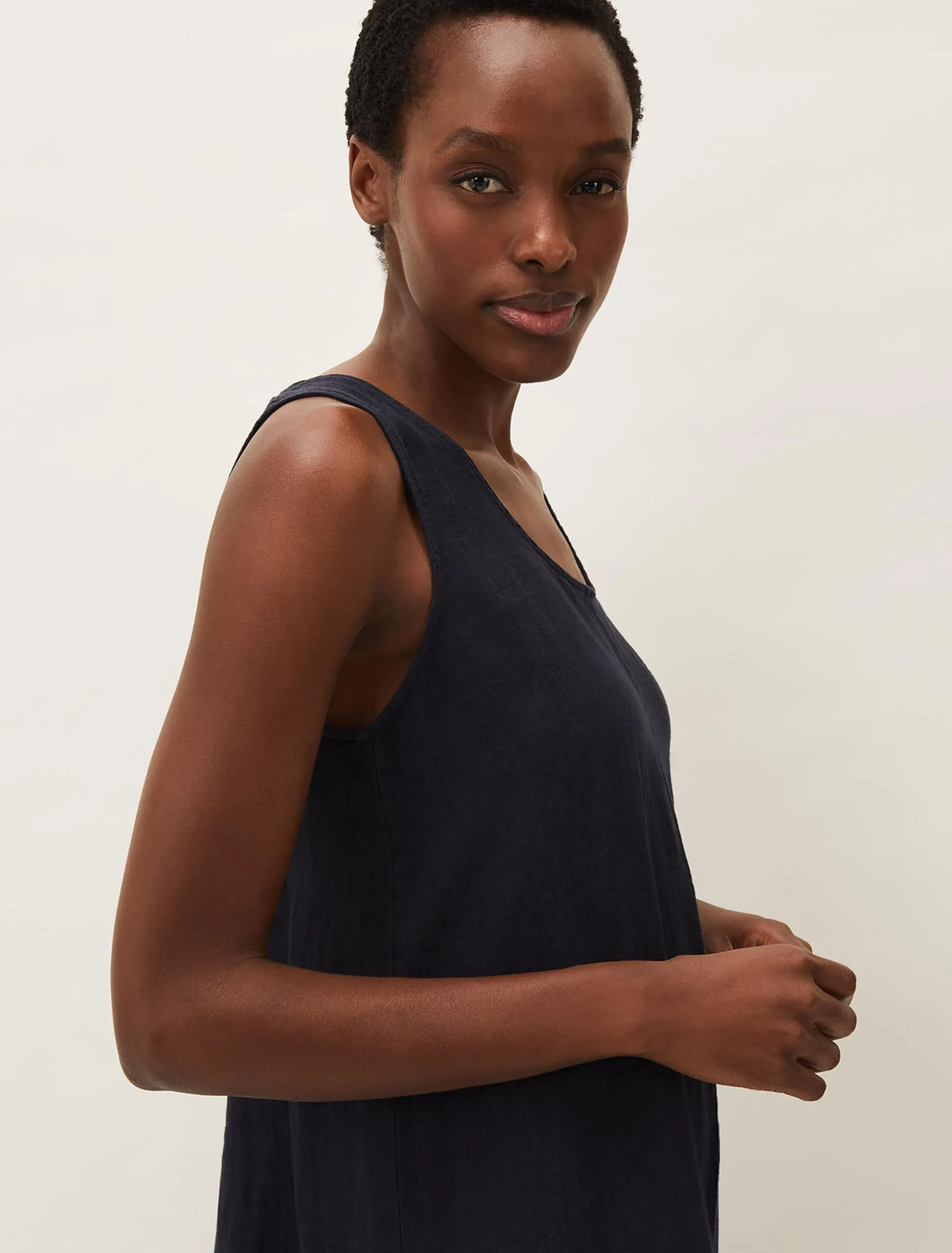 Beverly Linen Swing Dress