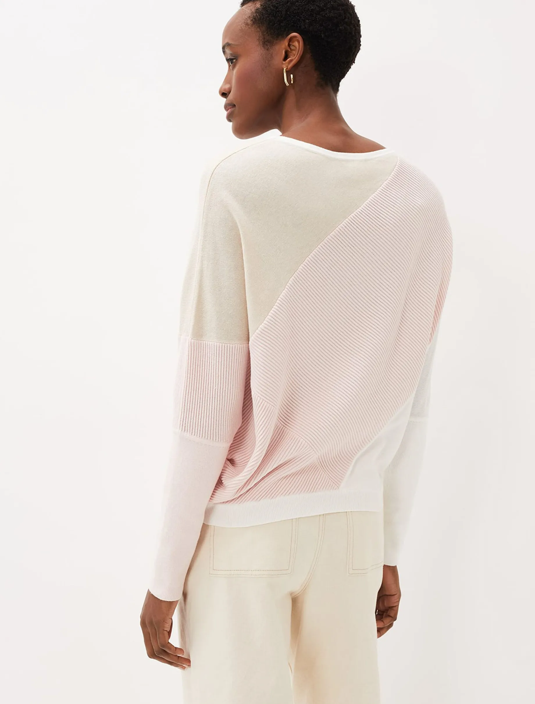 Bex Textured Colourblock Knit Jumper