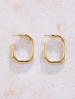 Blakeley Plated Hoop Earrings