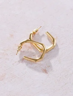 Blakeley Plated Hoop Earrings