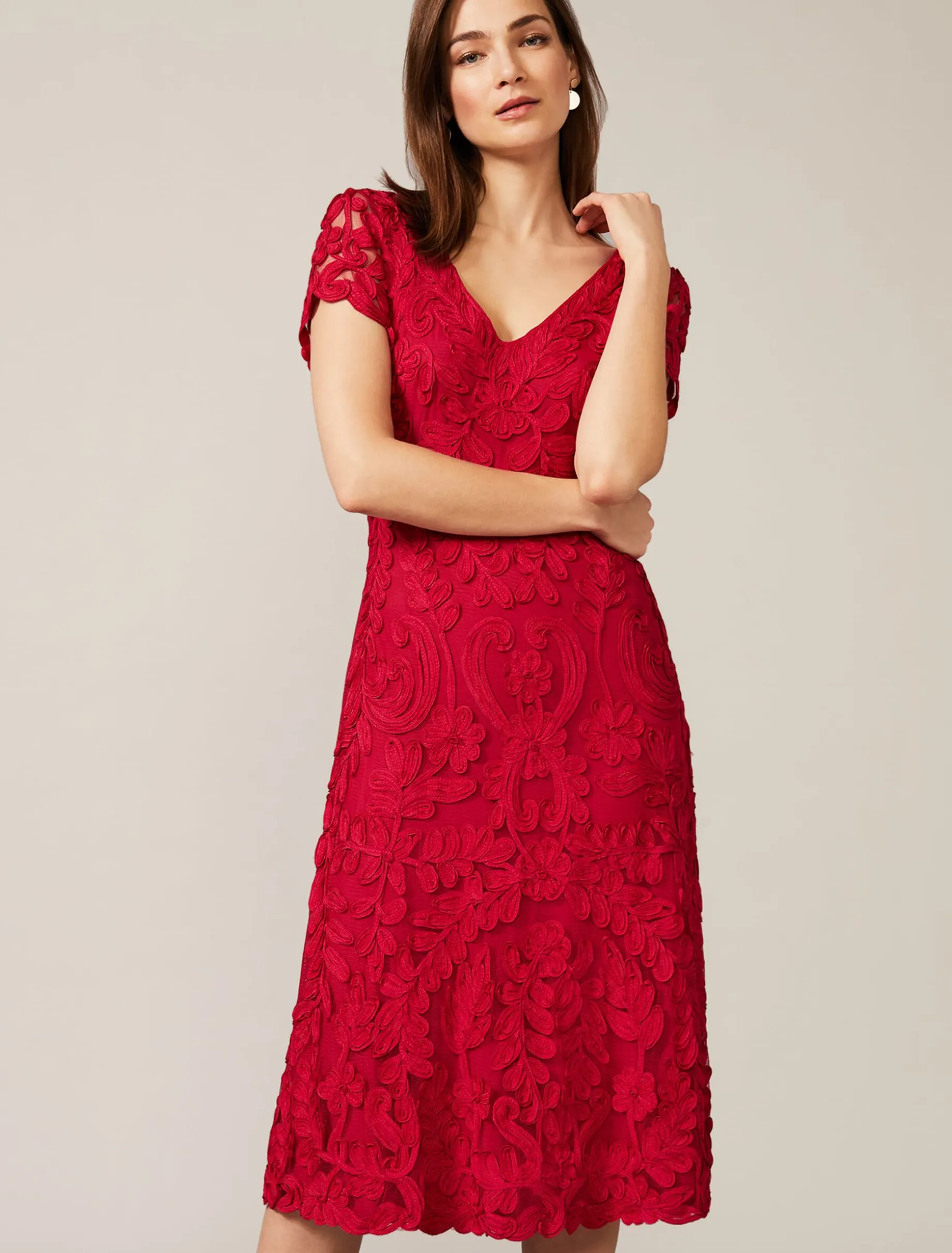 Blossom Tapework Lace Dress