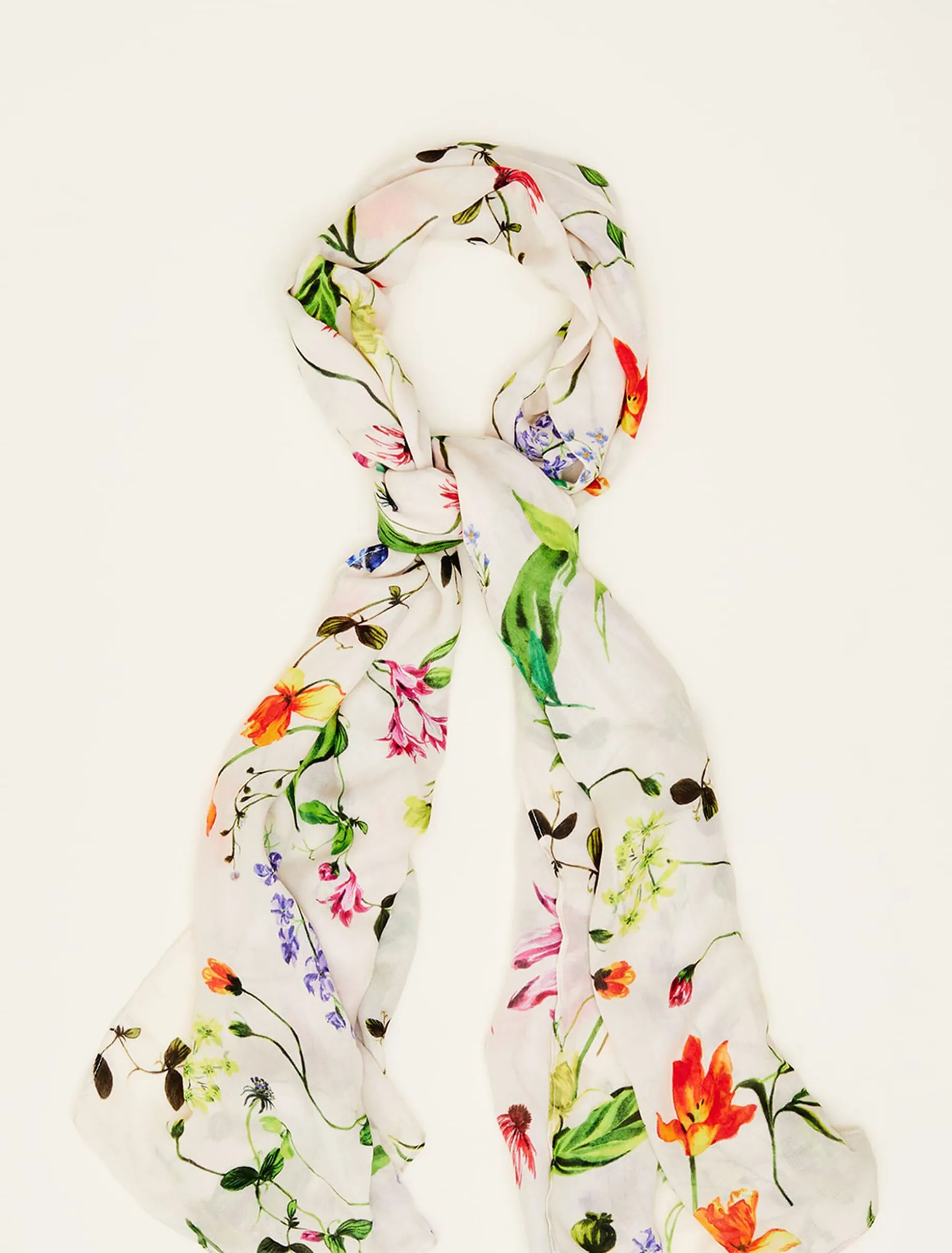 Bouquet Floral Lightweight Scarf