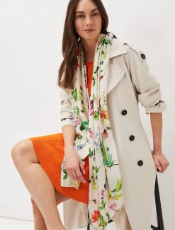 Bouquet Floral Lightweight Scarf
