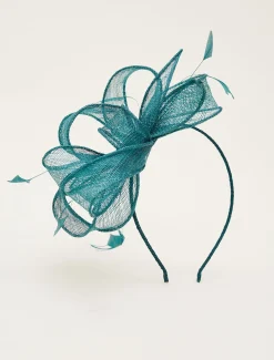 Bow And Feather Headband