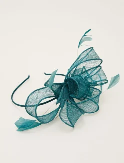Bow And Feather Headband