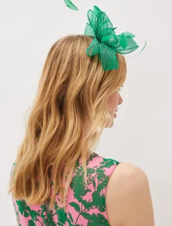 Bow And Feather Headband