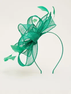 Bow And Feather Headband