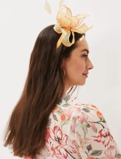 Bow And Feather Headband