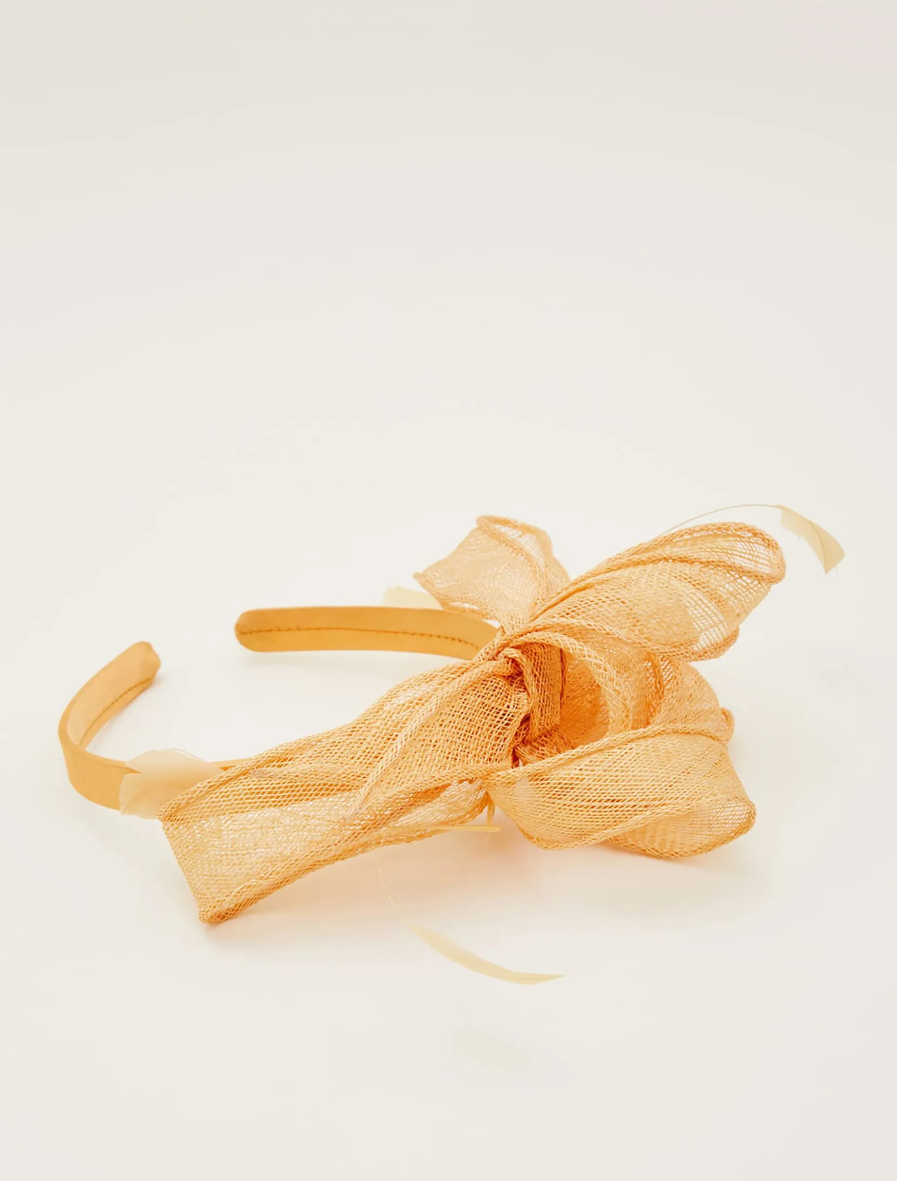 Bow And Feather Headband