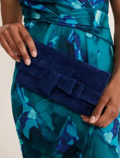 Bow Front Clutch Bag