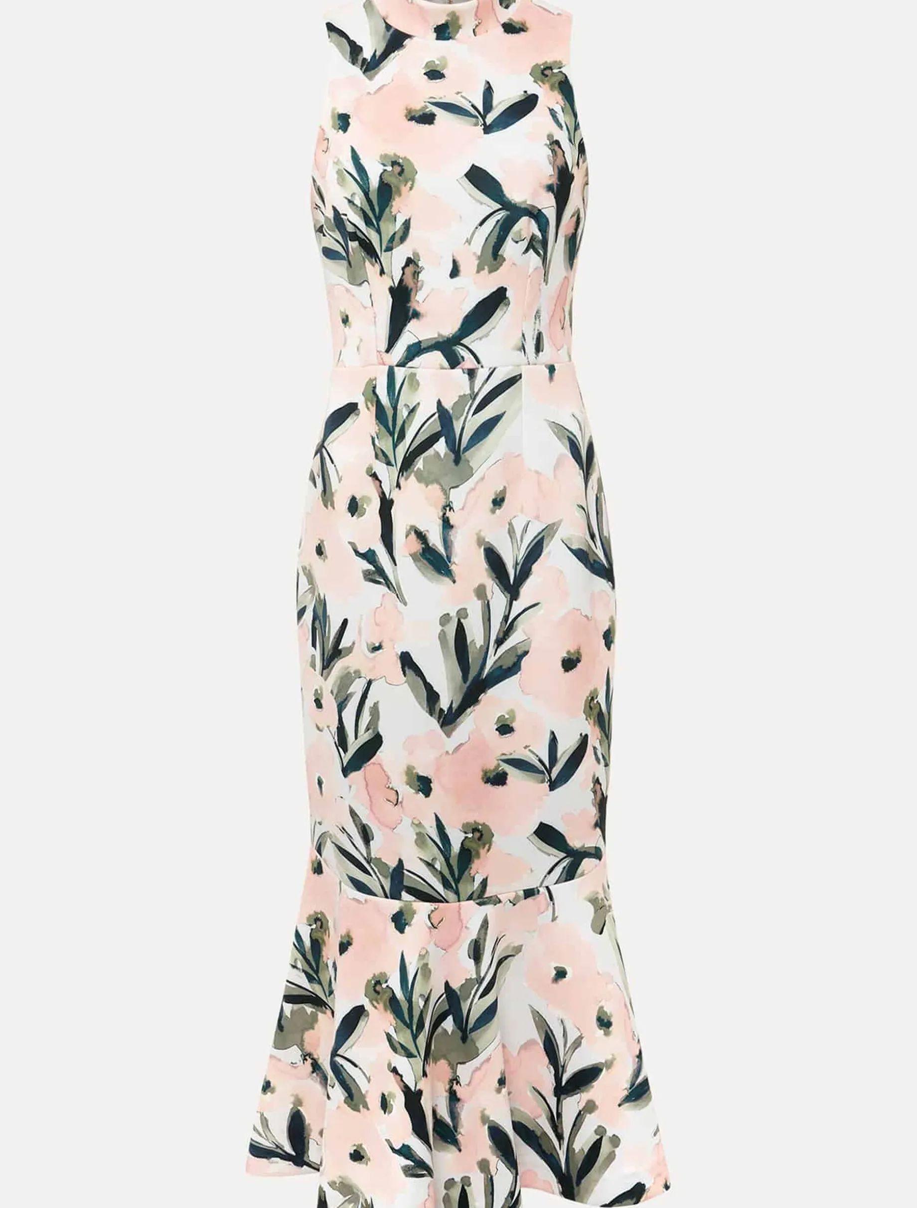 Braelyn Peplum Scuba Dress