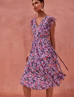 Breesha Floral Midi Dress