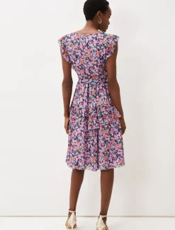 Breesha Floral Midi Dress