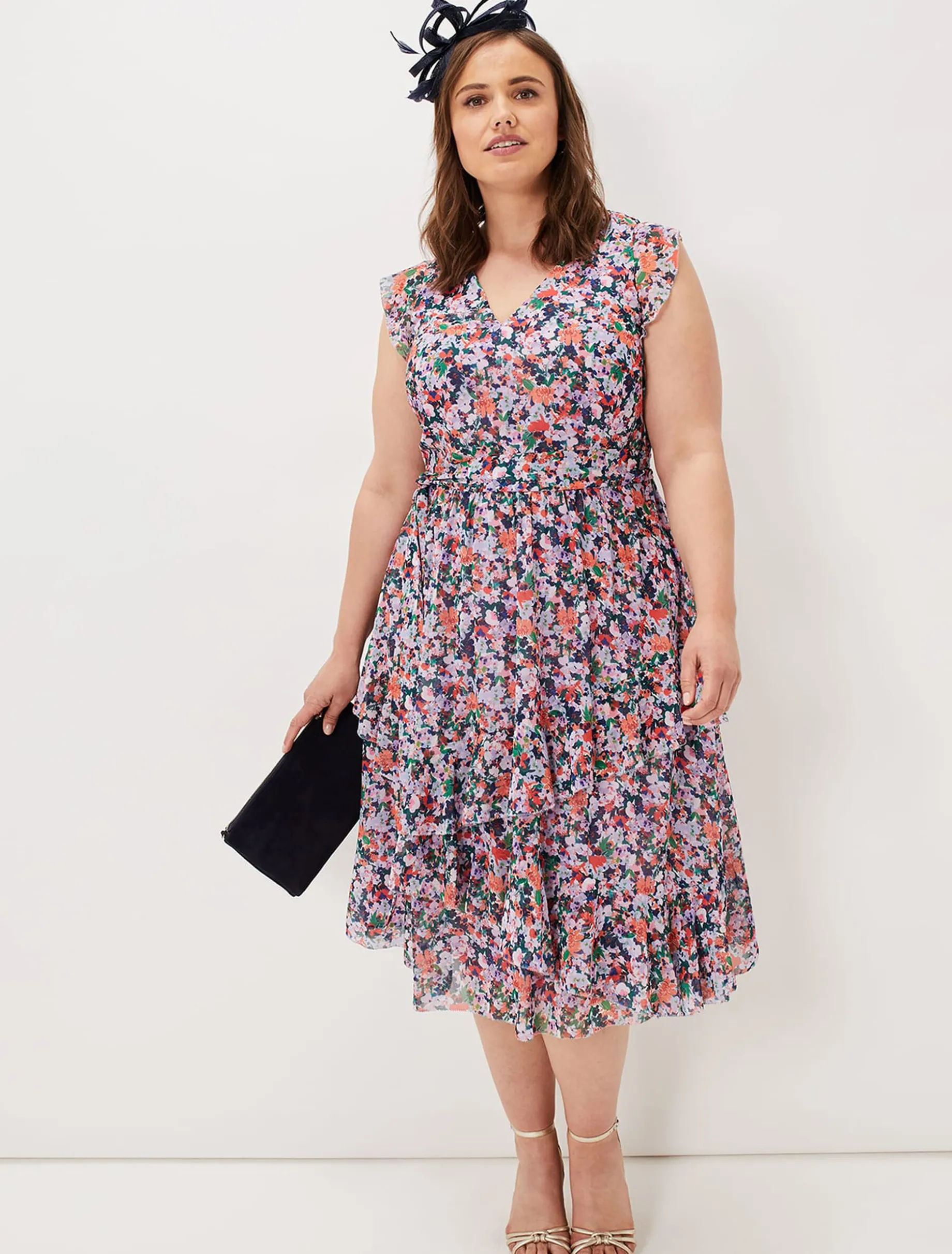 Breesha Floral Midi Dress