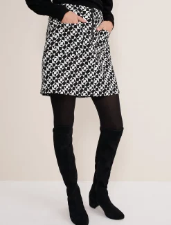 Bregitta Geo Mini Jacquard Skirt